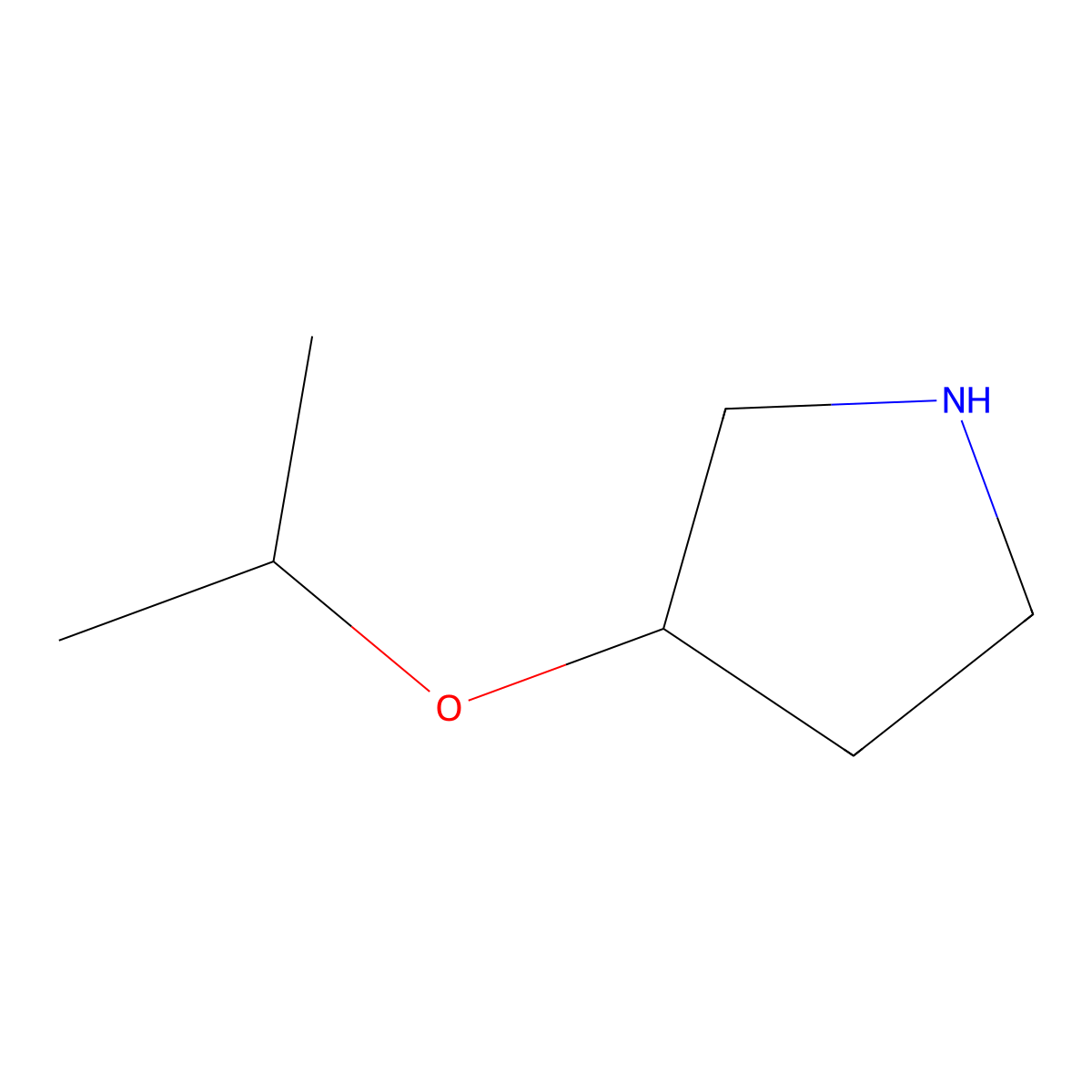 3-Isopropoxypyrrolidine molecular structure, CAS 1123169-09-4