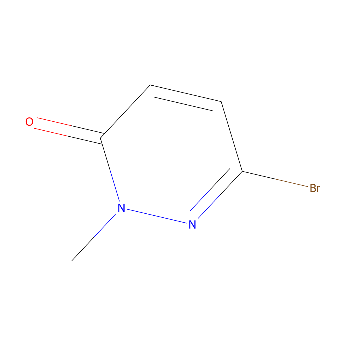 6-Bromo-2-methyl-3(2H)-pyridazinone molecular structure, CAS 1123169-25-4