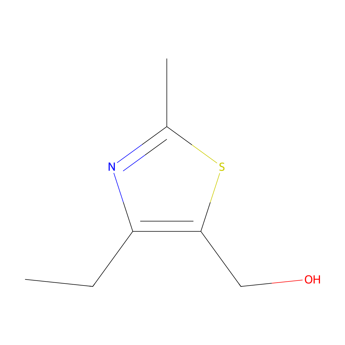 (4-Ethyl-2-methyl-1,3-thiazol-5-YL)methanol molecular structure, CAS 1123169-48-1
