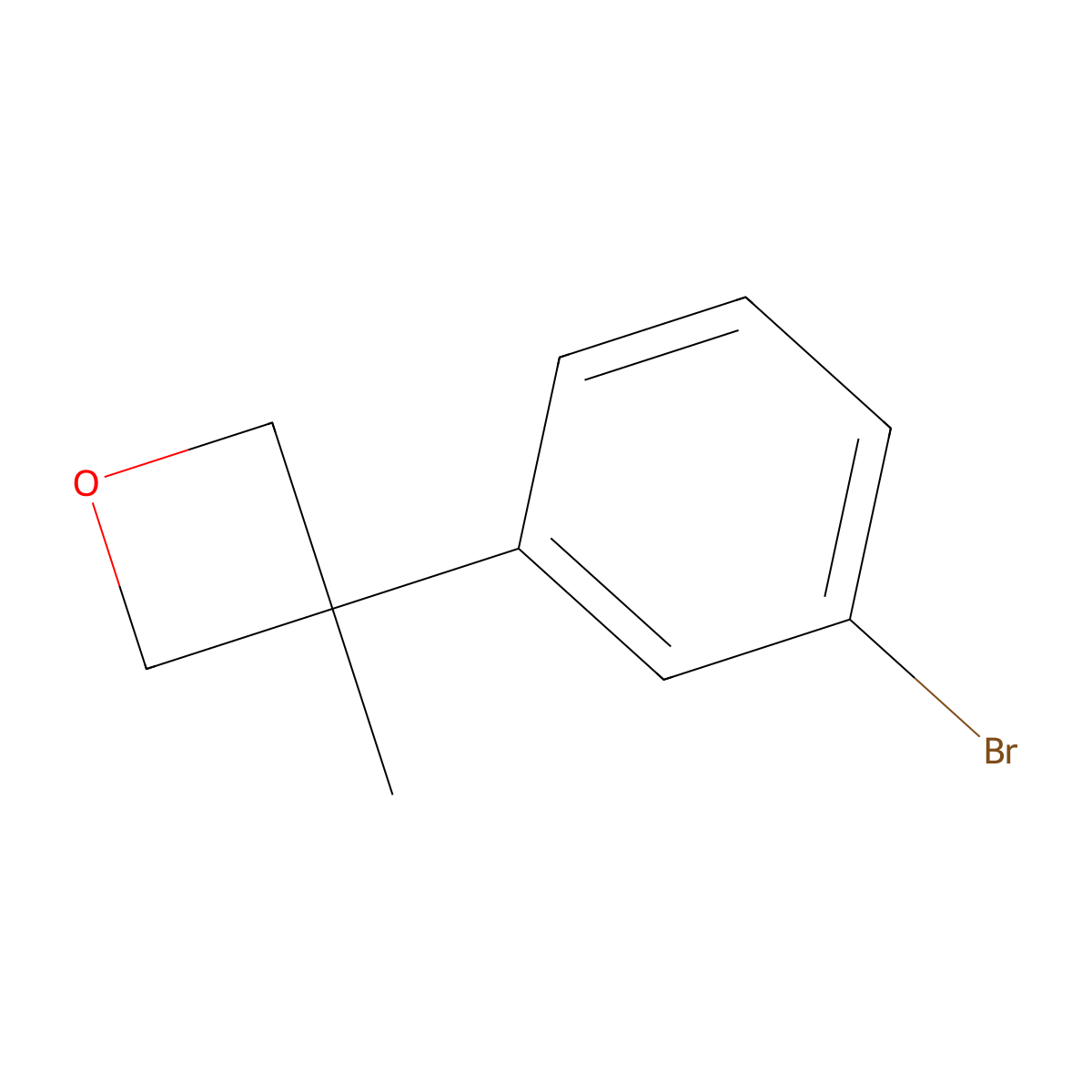 3-(3-Bromophenyl)-3-methyloxetane molecular structure, CAS 1123172-43-9