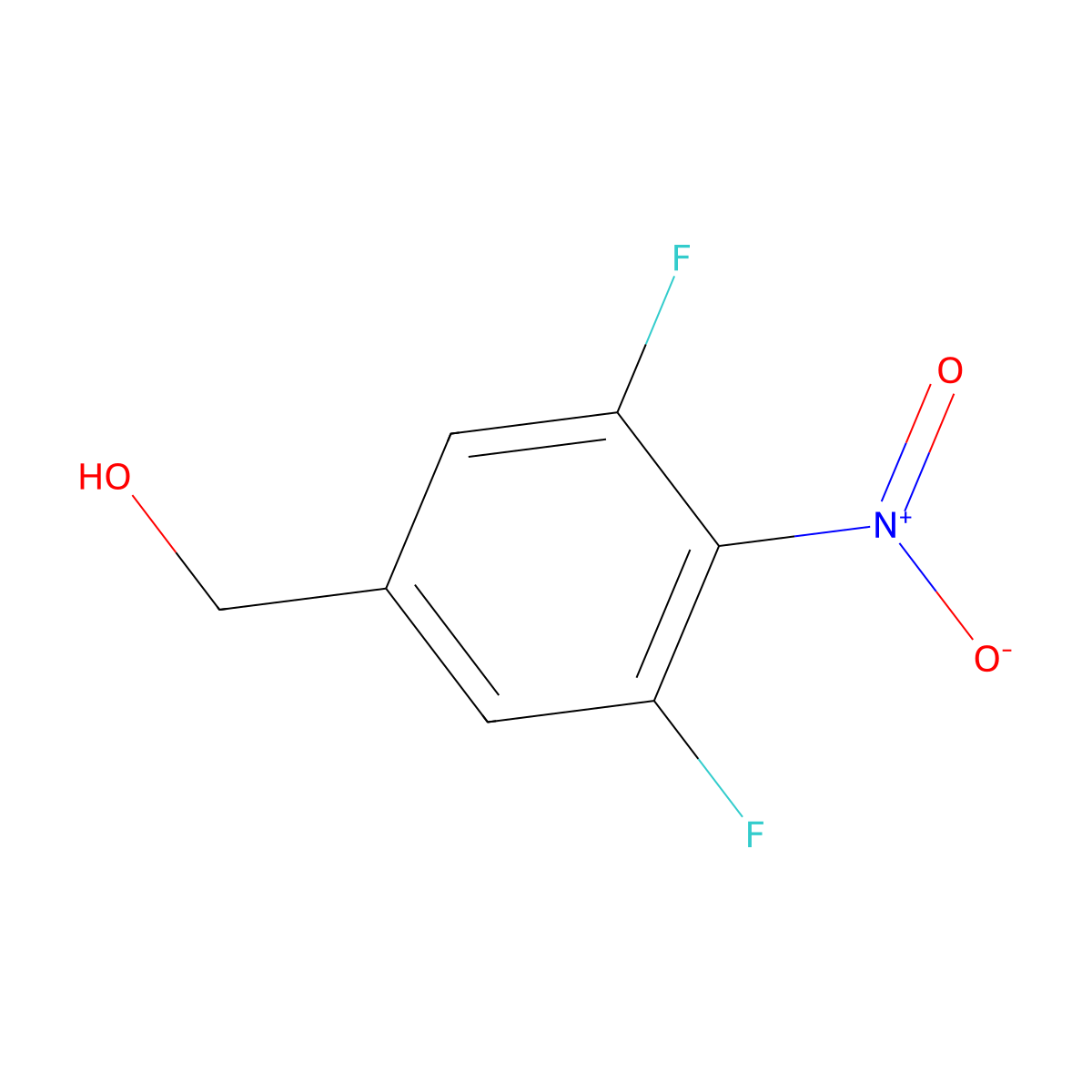 (3,5-Difluoro-4-nitrophenyl)methanol molecular structure, CAS 1123172-89-3