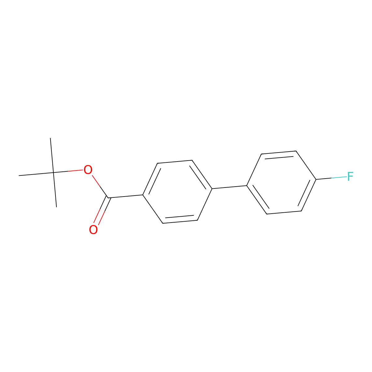 1,1-Dimethylethyl 4'-fluoro[1,1'-biphenyl]-4-carboxylate molecular structure, CAS 1123247-61-9