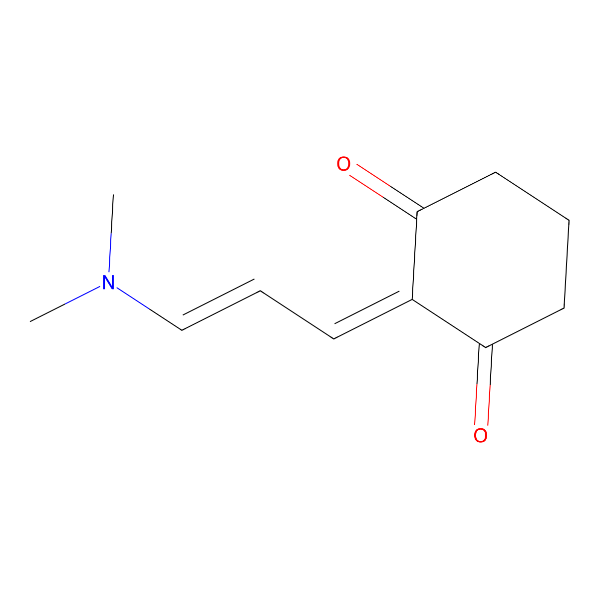 1,3-Cyclohexanedione, 2-[3-(dimethylamino)-2-propenylidene]- molecular structure, CAS 112338-04-2