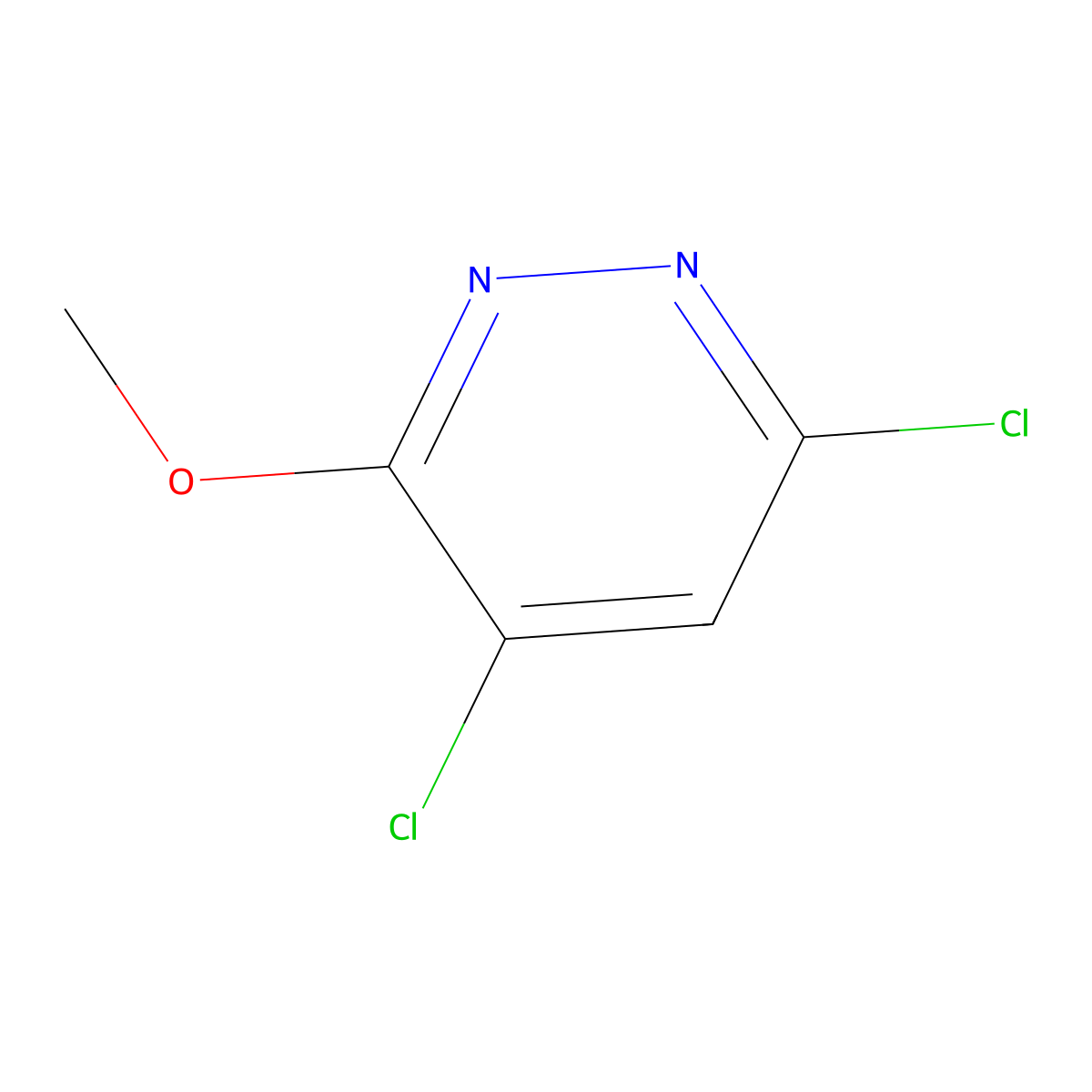 4,6-Dichloro-3-methoxypyridazine molecular structure, CAS 112342-58-2