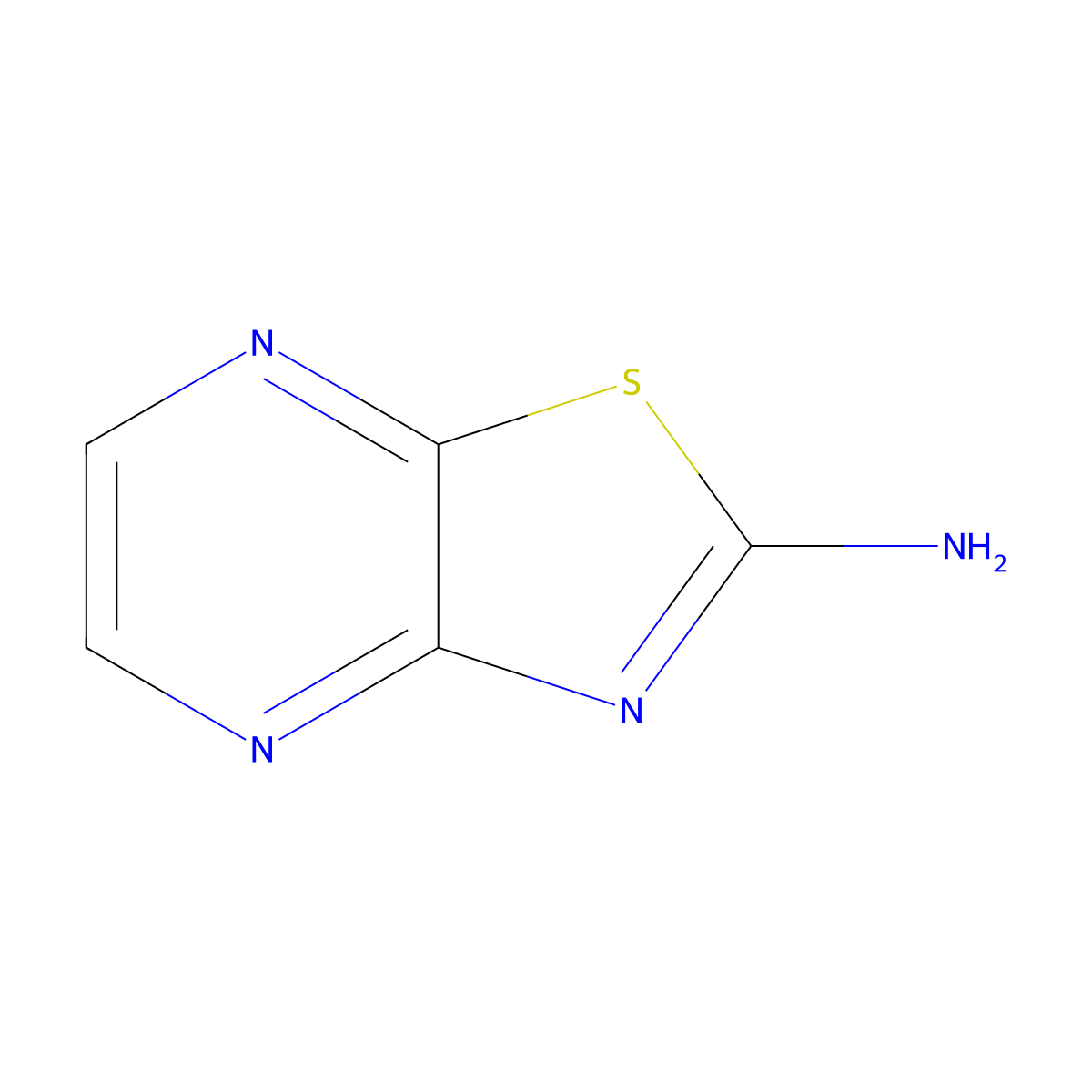 [1,3]Thiazolo[4,5-b]pyrazin-2-amine molecular structure, CAS 112342-71-9