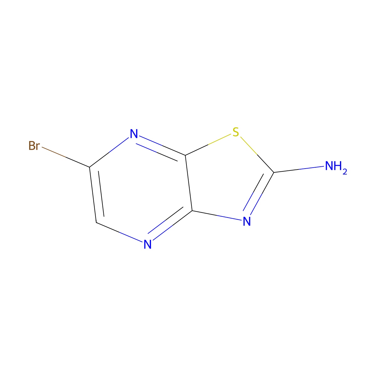 2-Amino-6-bromothiazolo[4,5-B]pyrazine molecular structure, CAS 112342-72-0