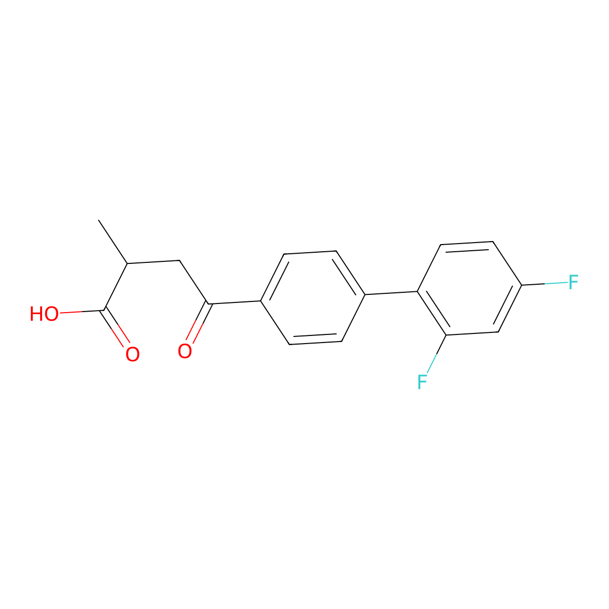 Flobufen molecular structure, CAS 112344-52-2