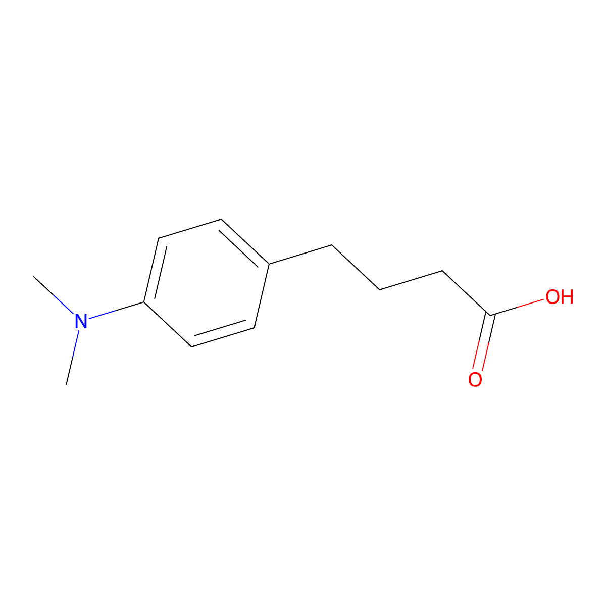 4-[4-(Dimethylamino)phenyl]butanoic acid molecular structure, CAS 112362-88-6