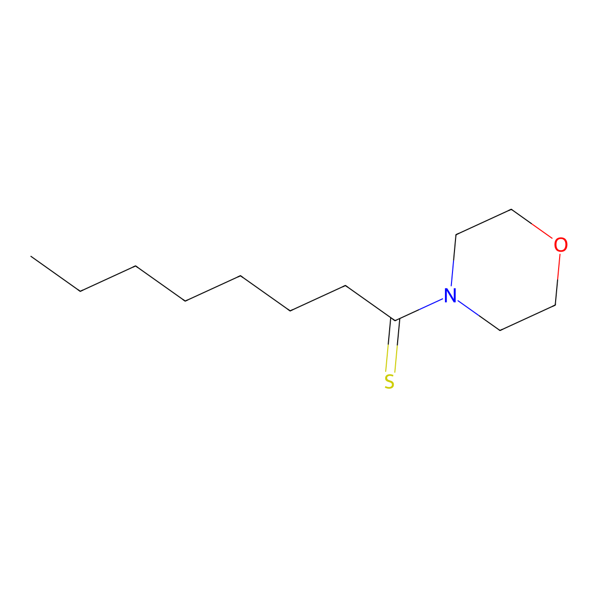 1-(Morpholin-4-yl)octane-1-thione molecular structure, CAS 112363-22-1