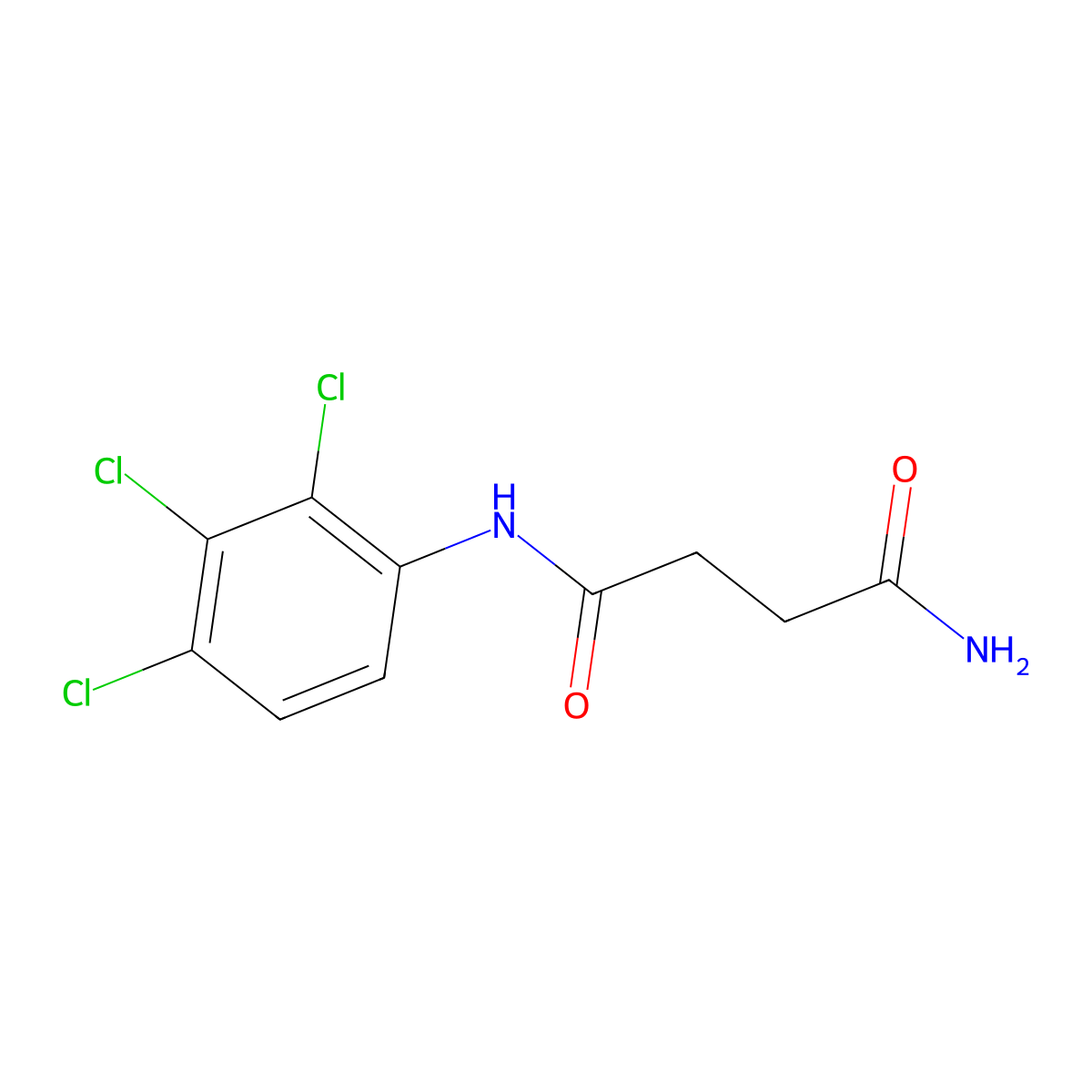 N-(2,3,4-Trichlorophenyl)-succinamide molecular structure, CAS 112368-25-9