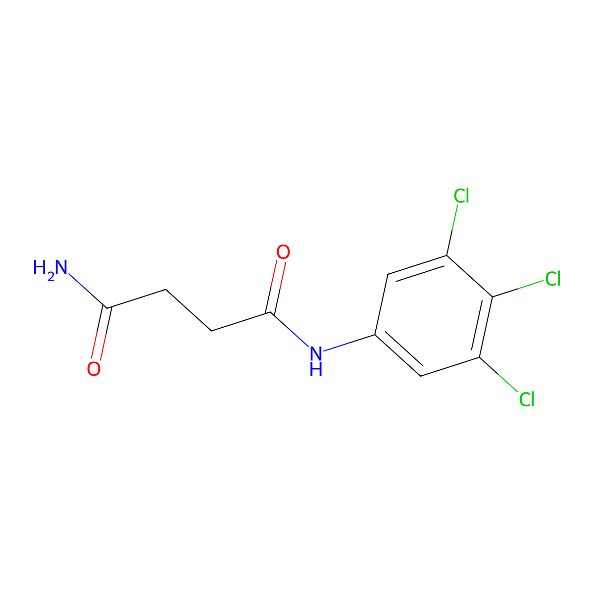 N~1~-(3,4,5-Trichlorophenyl)butanediamide molecular structure, CAS 112368-26-0