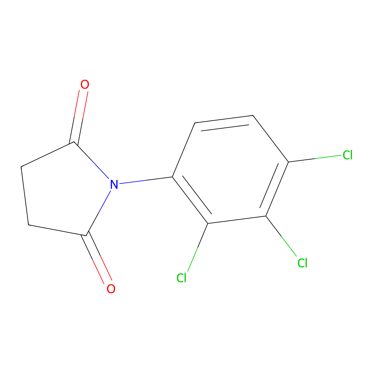N-(2,3,4-Trichlorophenyl)-succinimide molecular structure, CAS 112368-27-1