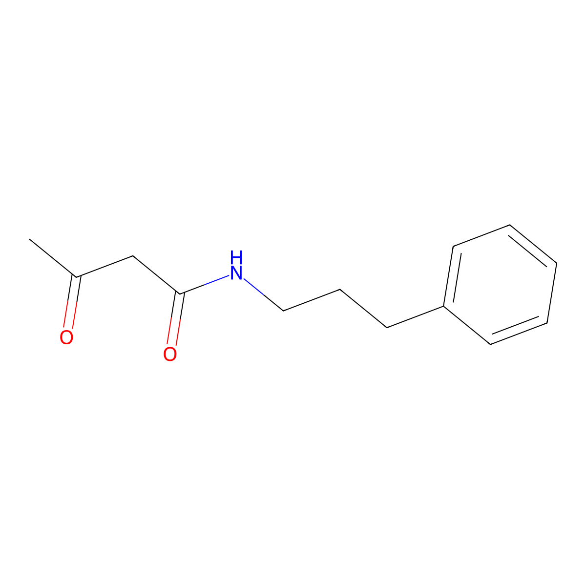N-(3-Phenylpropyl)acetoacetamide molecular structure, CAS 112369-47-8
