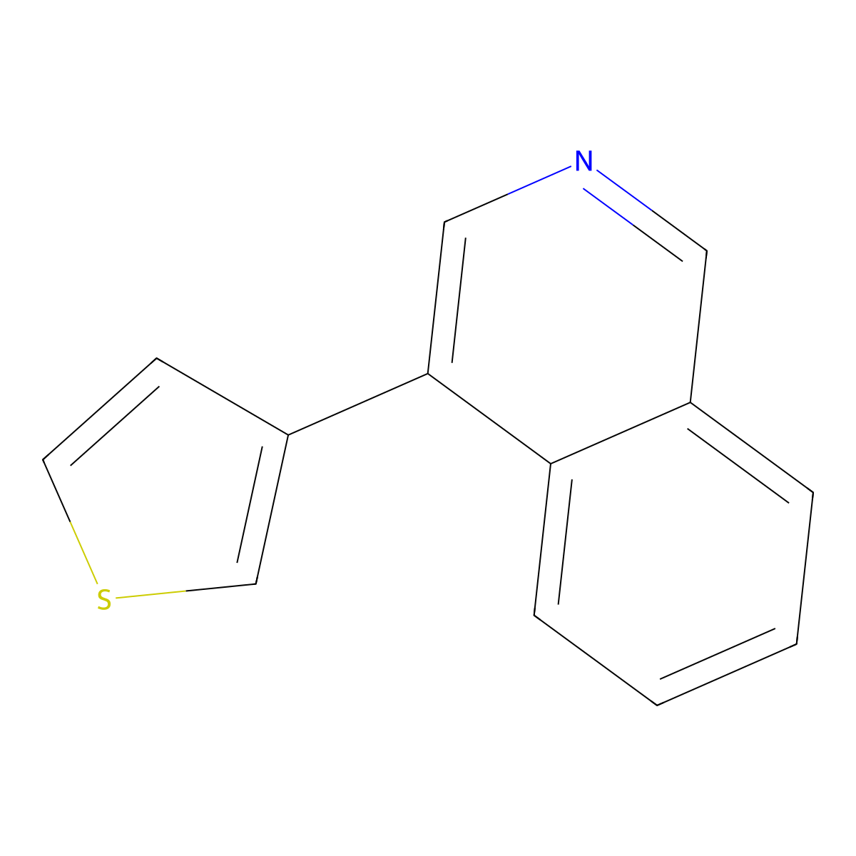 4-(3-Thienyl)isoquinoline molecular structure, CAS 112370-12-4
