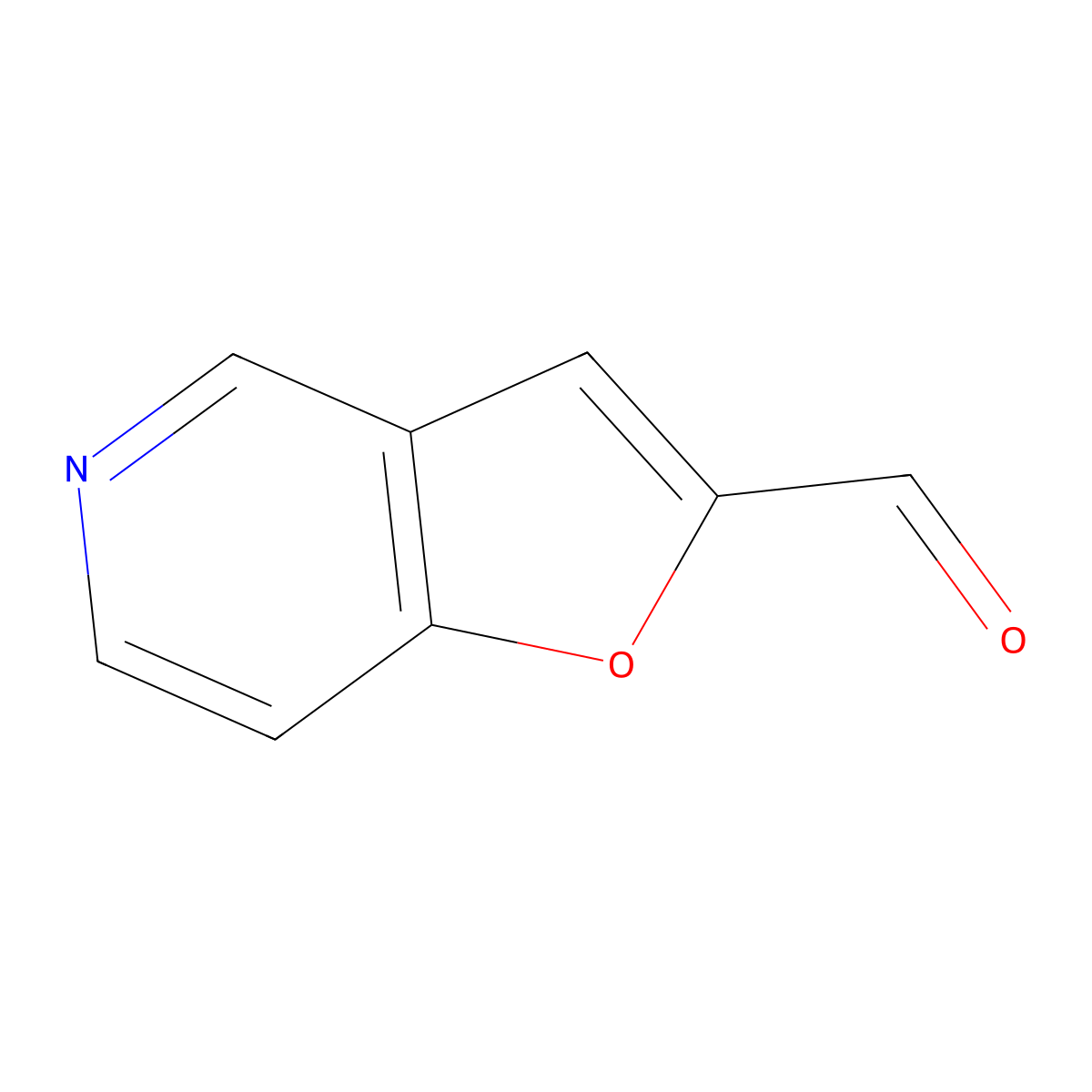 Furo[3,2-c]pyridine-2-carbaldehyde molecular structure, CAS 112372-07-3