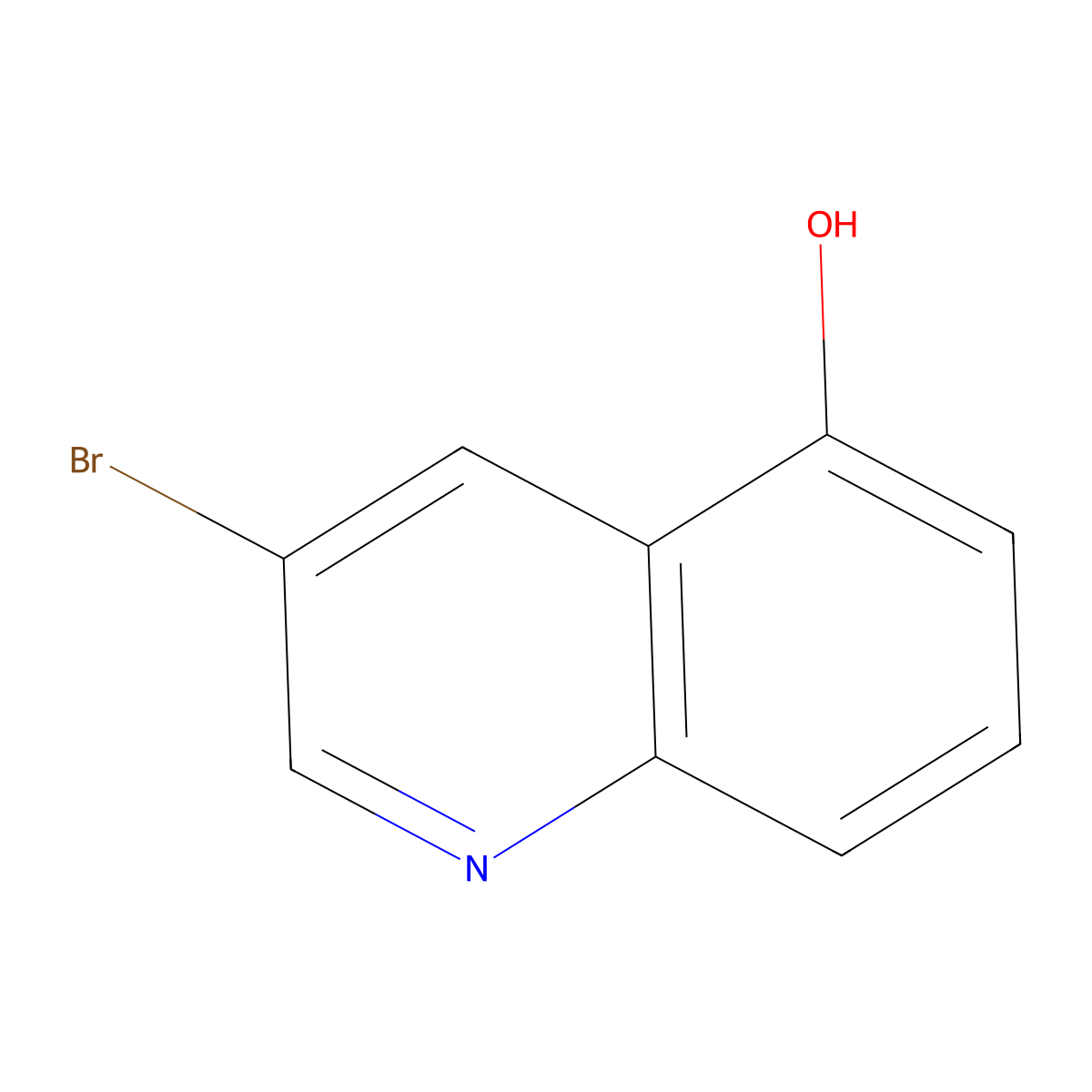 3-Bromoquinolin-5-ol molecular structure, CAS 1123738-15-7