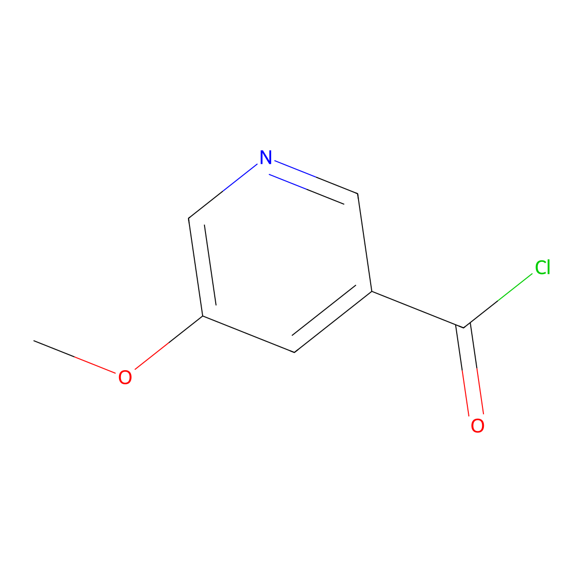 5-Methoxynicotinoyl chloride molecular structure, CAS 1123782-83-1
