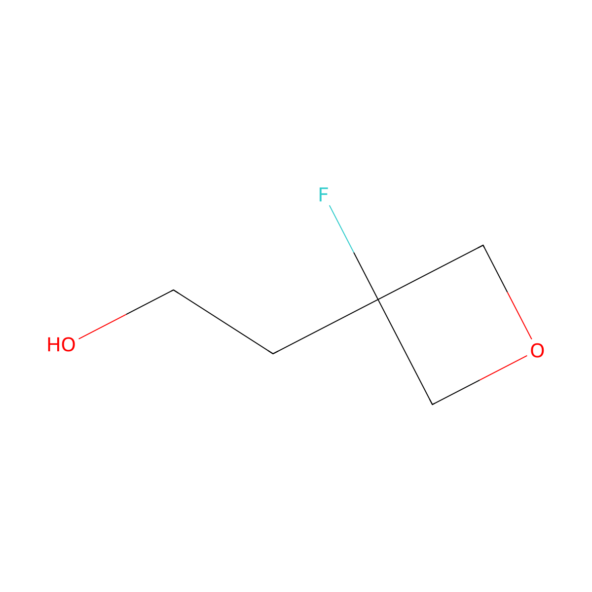 2-(3-Fluorooxetan-3-yl)ethan-1-ol molecular structure, CAS 1123786-79-7