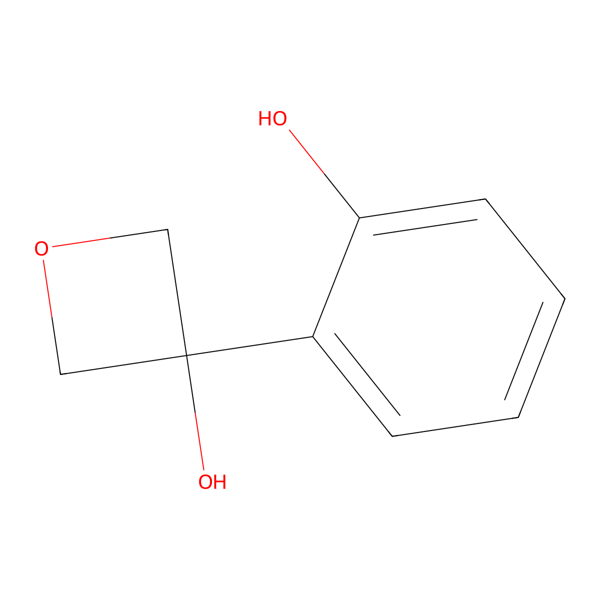3-(2-Hydroxyphenyl)oxetan-3-ol molecular structure, CAS 1123786-87-7