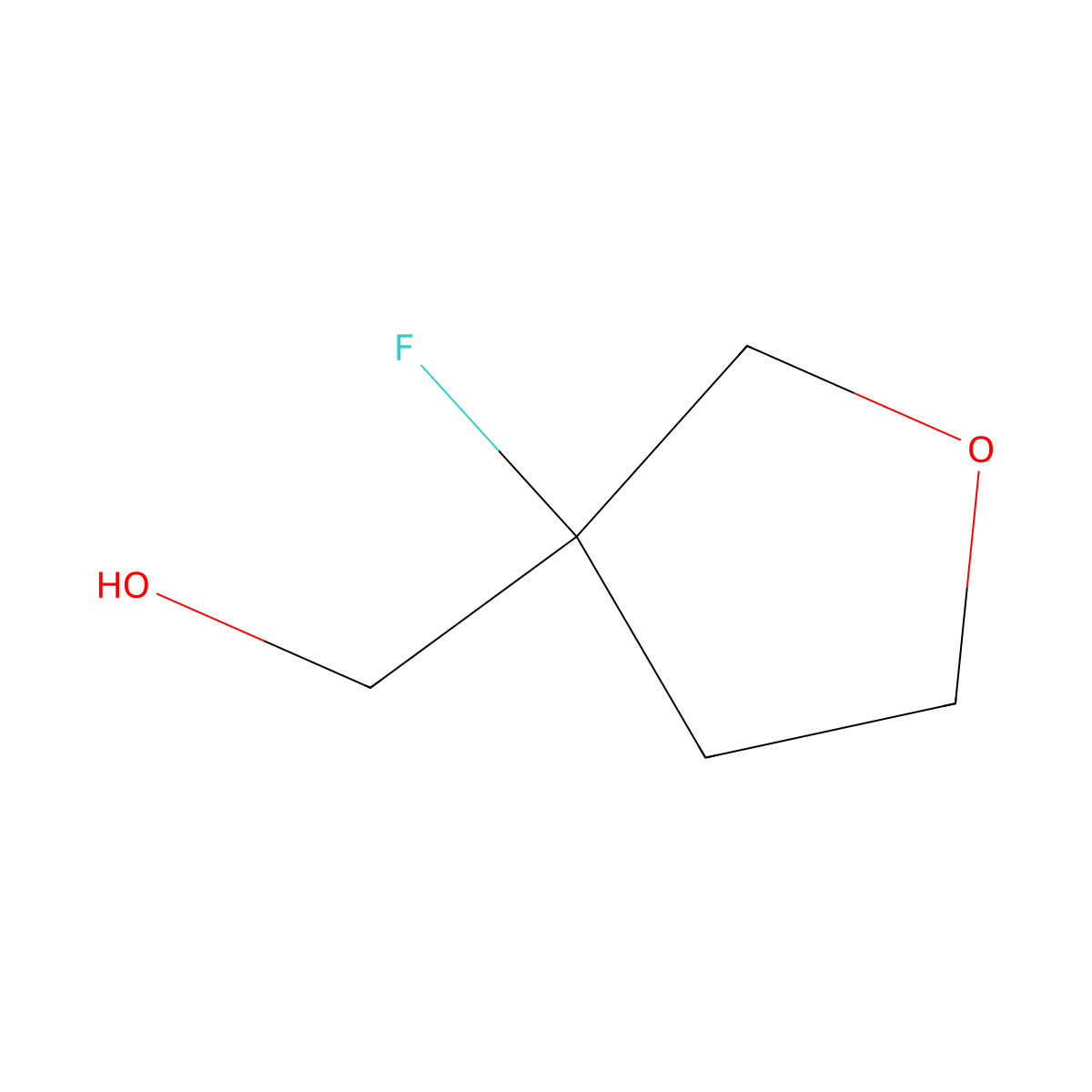 [(3R)-3-fluorooxolan-3-yl]methanol molecular structure, CAS 1123787-01-8