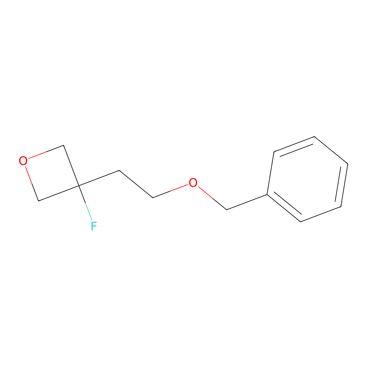 3-(2-(Benzyloxy)ethyl)-3-fluorooxetane molecular structure, CAS 1123787-56-3