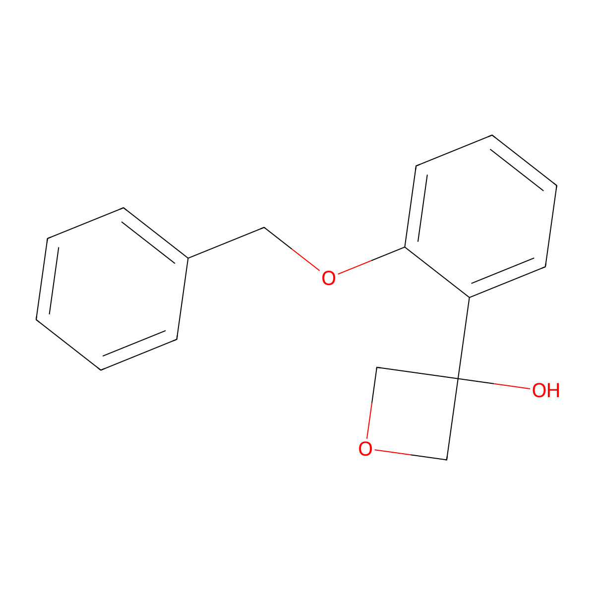 3-(2-(Benzyloxy)phenyl)oxetan-3-ol molecular structure, CAS 1123787-70-1