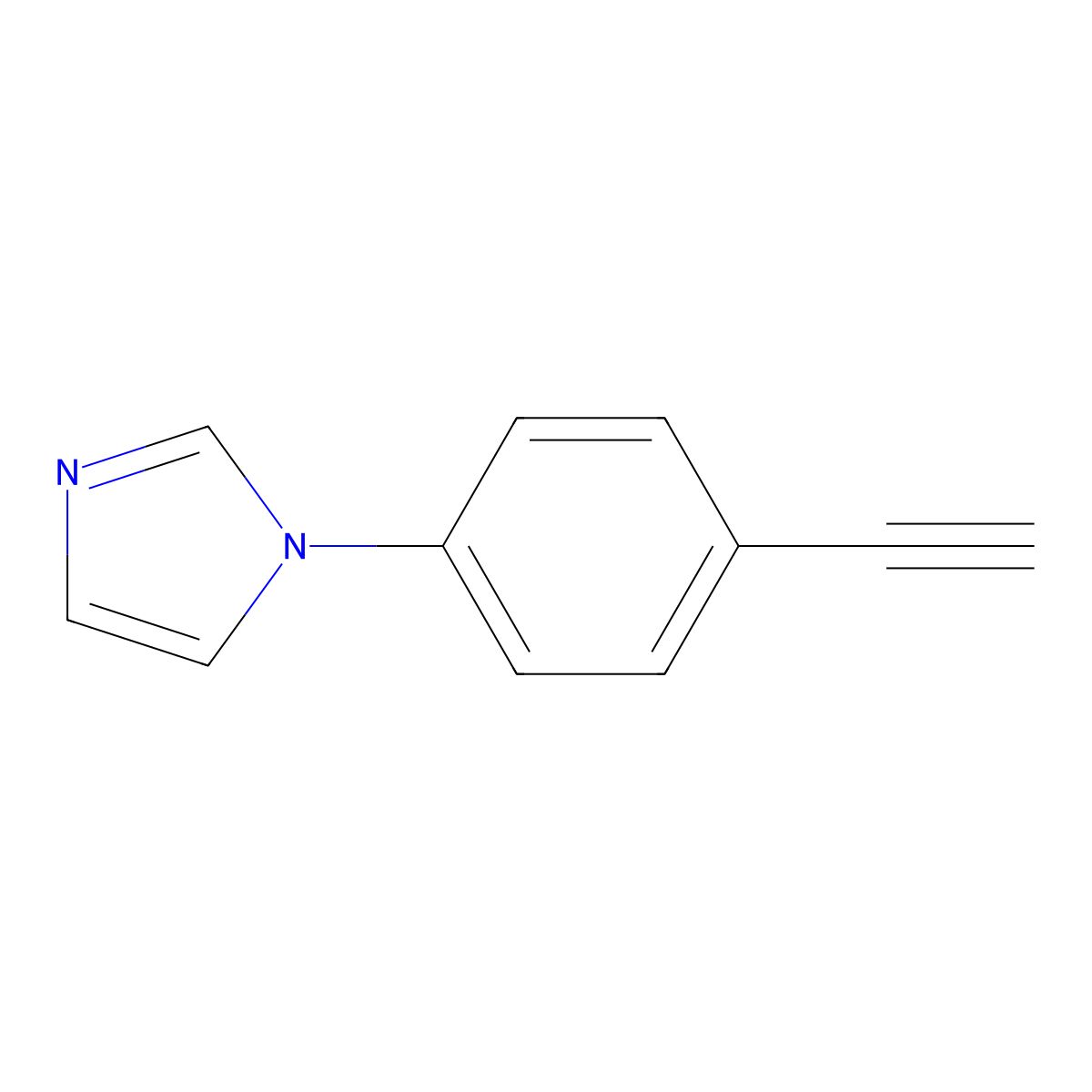 1-(4-Ethynylphenyl)-1H-imidazole molecular structure, CAS 1123827-71-3