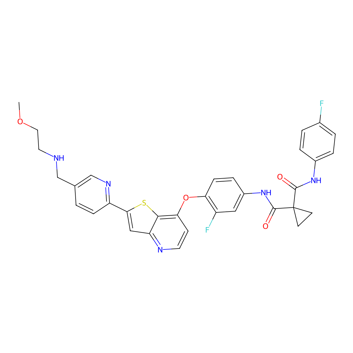 Sitravatinib molecular structure, CAS 1123837-84-2
