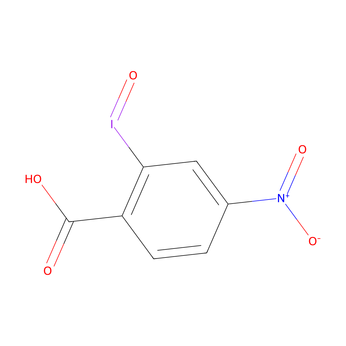Benzoic acid, 2-iodosyl-4-nitro- molecular structure, CAS 112391-34-1