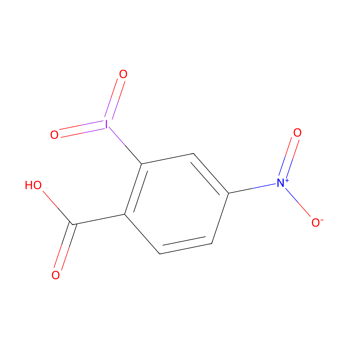 2-Iodyl-4-nitrobenzoic acid molecular structure, CAS 112391-35-2