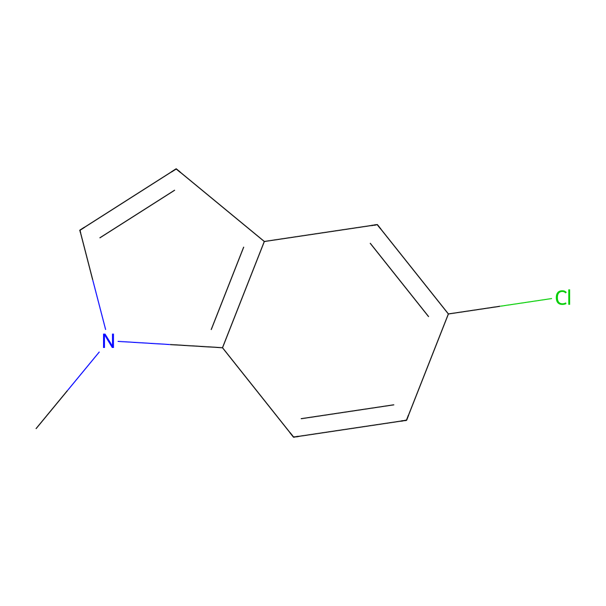 5-Chloro-1-methylindole molecular structure, CAS 112398-75-1
