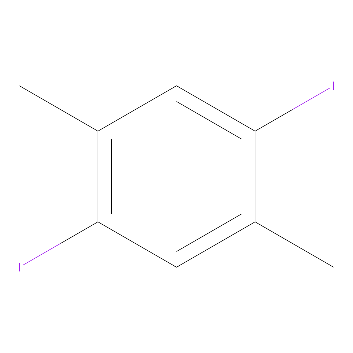 1,4-Diiodo-2,5-dimethylbenzene molecular structure, CAS 1124-08-9