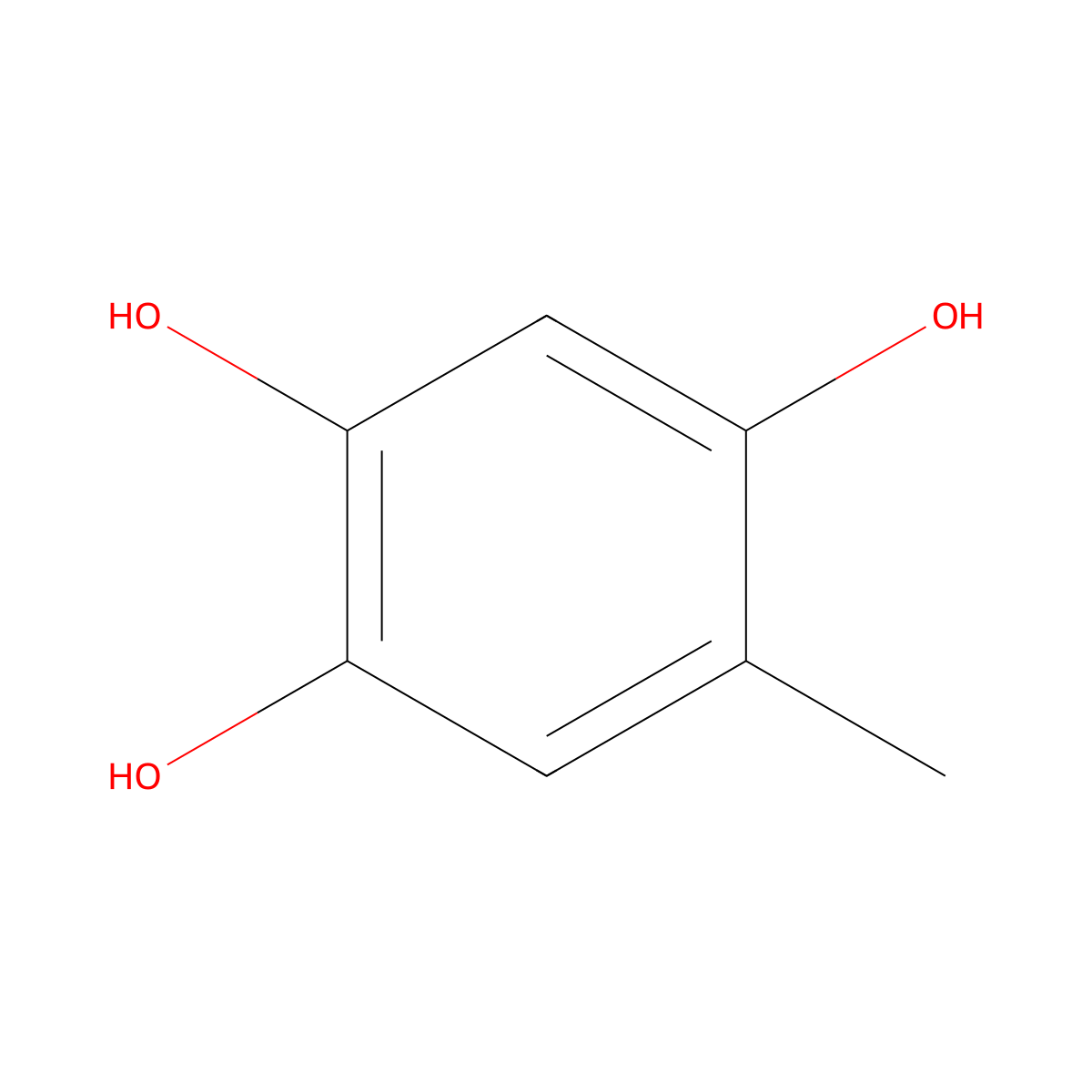2,4,5-Trihydroxytoluene molecular structure, CAS 1124-09-0