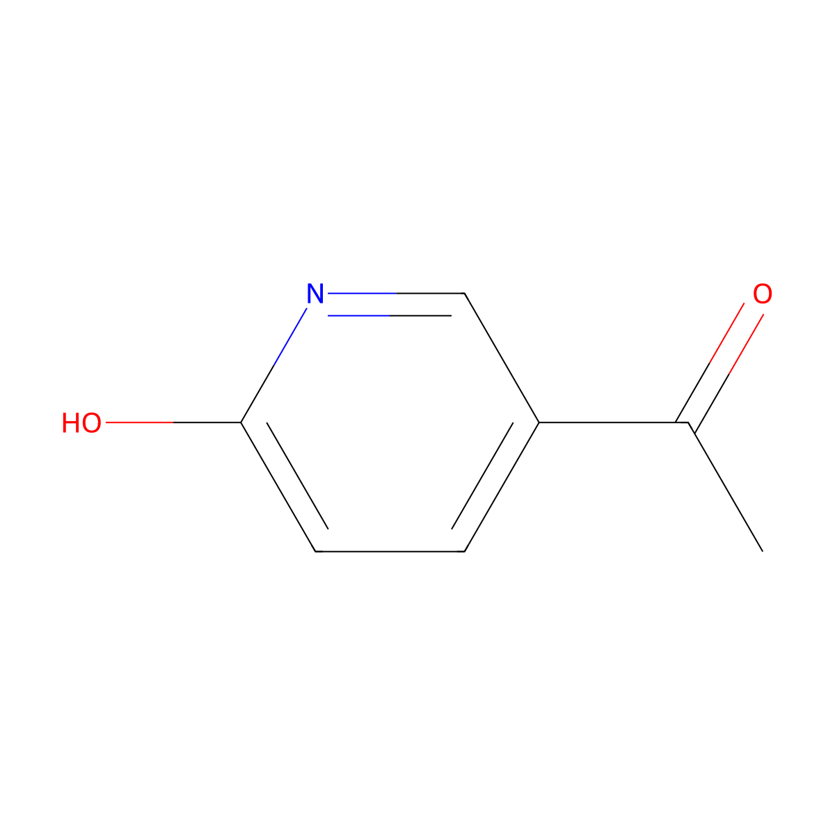 2-Hydroxy-5-acetylpyridine molecular structure, CAS 1124-29-4