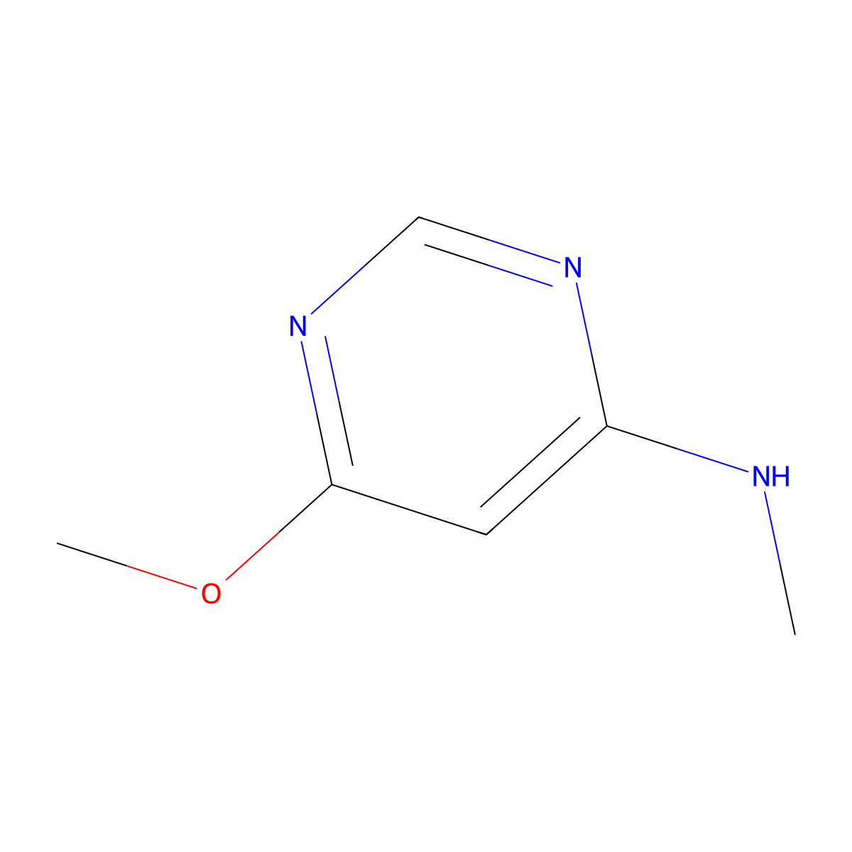 6-methoxy-N-methylpyrimidin-4-amine molecular structure, CAS 1124-73-8