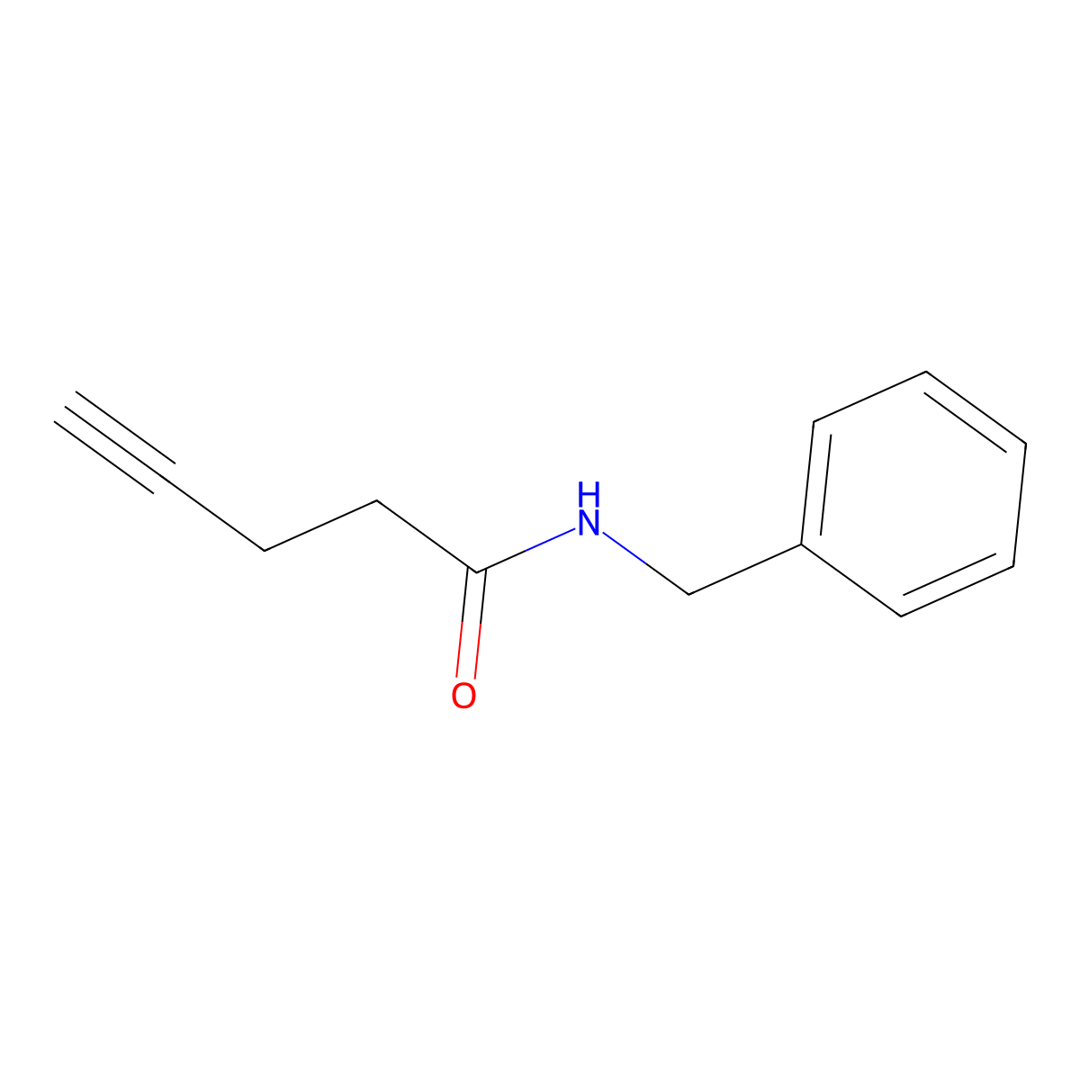 N-benzylpent-4-ynamide molecular structure, CAS 112404-94-1