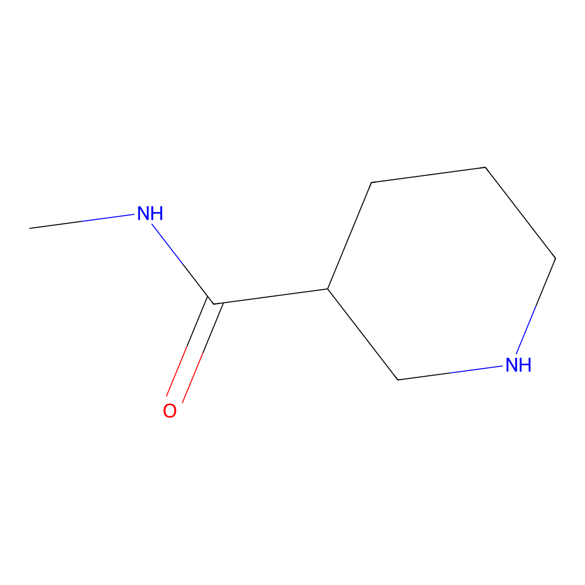 (3R)-N-methylpiperidine-3-carboxamide molecular structure, CAS 1124199-15-0