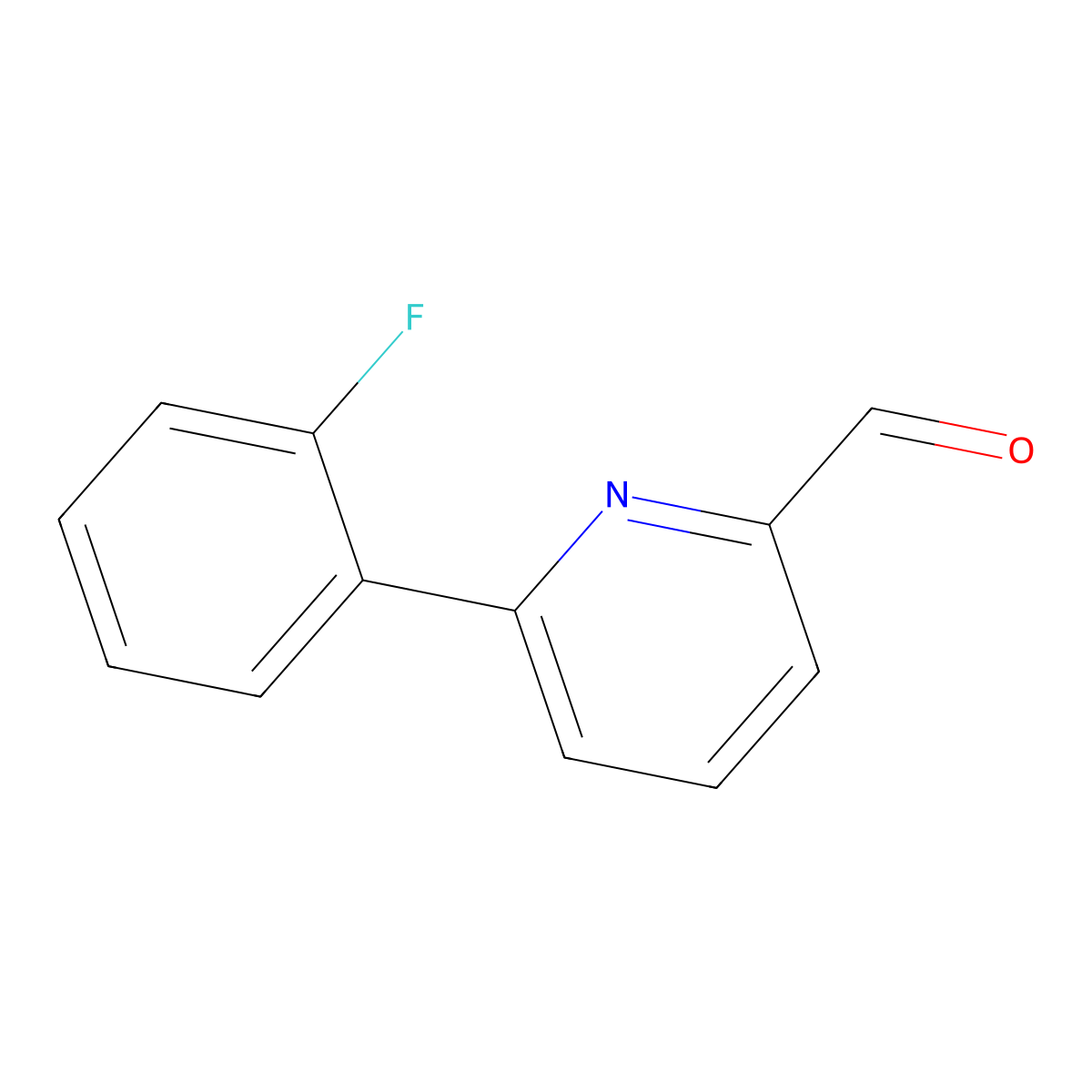 6-(2-Fluorophenyl)pyridine-2-carbaldehyde molecular structure, CAS 112432-92-5