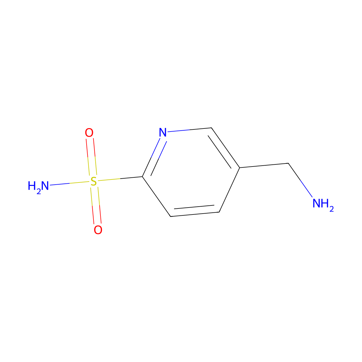5-(Aminomethyl)pyridine-2-sulfonamide molecular structure, CAS 1124321-60-3