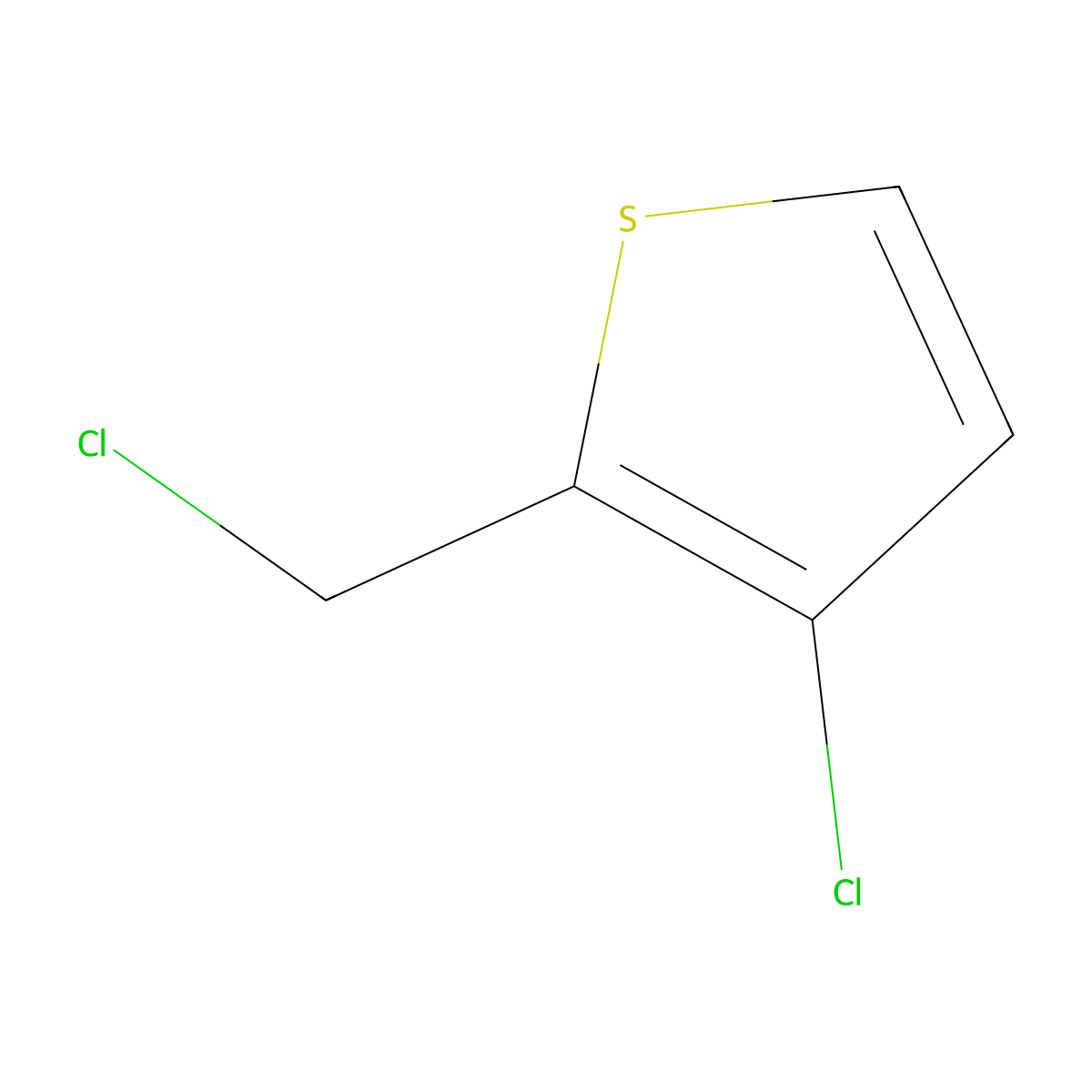 3-Chloro-2-(chloromethyl)thiophene molecular structure, CAS 112433-47-3