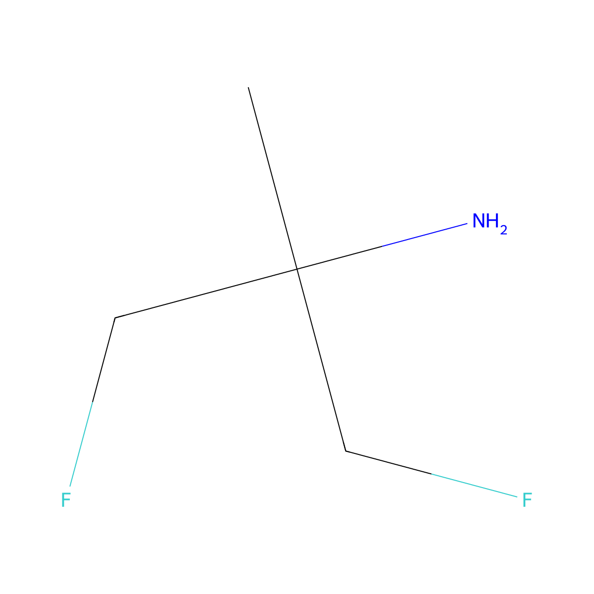 1,3-Difluoro-2-methylpropane-2-amine molecular structure, CAS 112433-54-2