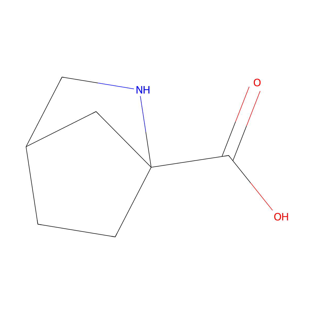 2-Azabicyclo[2.2.1]heptane-1-carboxylic acid molecular structure, CAS 1124344-61-1