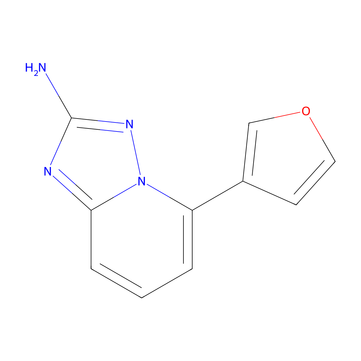 5-(Furan-3-yl)-[1,2,4]triazolo[1,5-a]pyridin-2-amine molecular structure, CAS 1124382-62-2