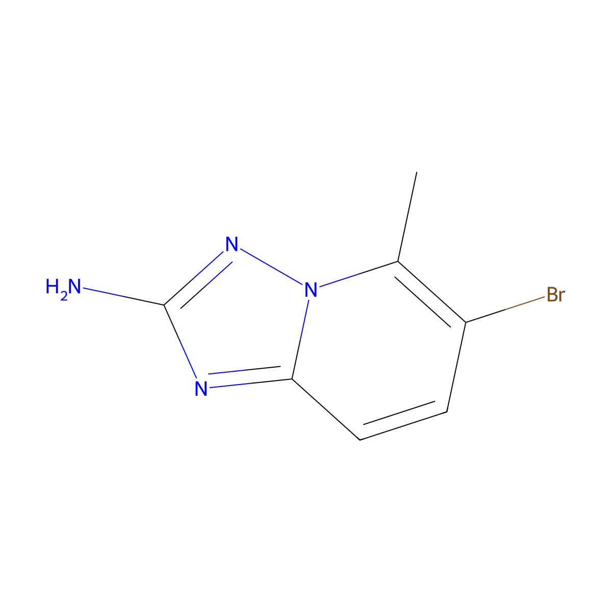 6-Bromo-5-methyl-[1,2,4]triazolo[1,5-A]pyridin-2-amine molecular structure, CAS 1124382-65-5