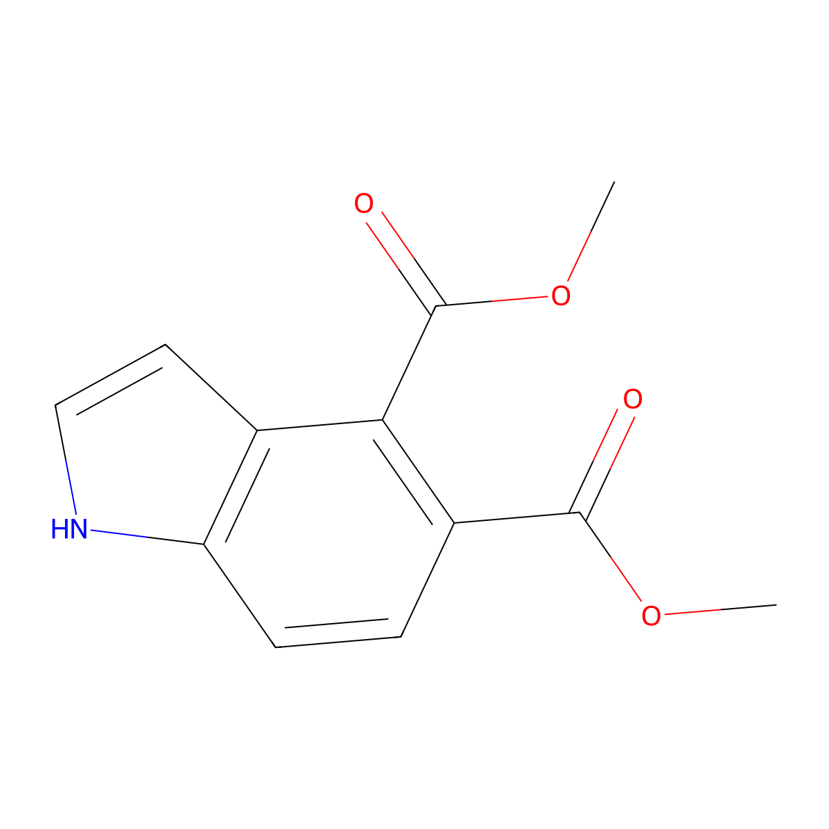 dimethyl 1H-indole-4,5-dicarboxylate molecular structure, CAS 112447-74-2