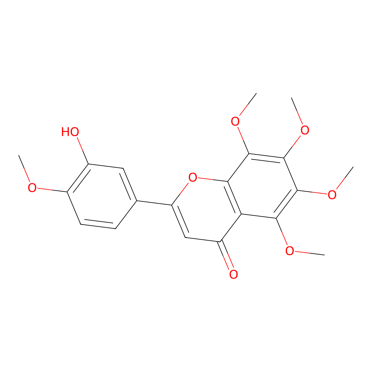 3'-Demethylnobiletin molecular structure, CAS 112448-39-2