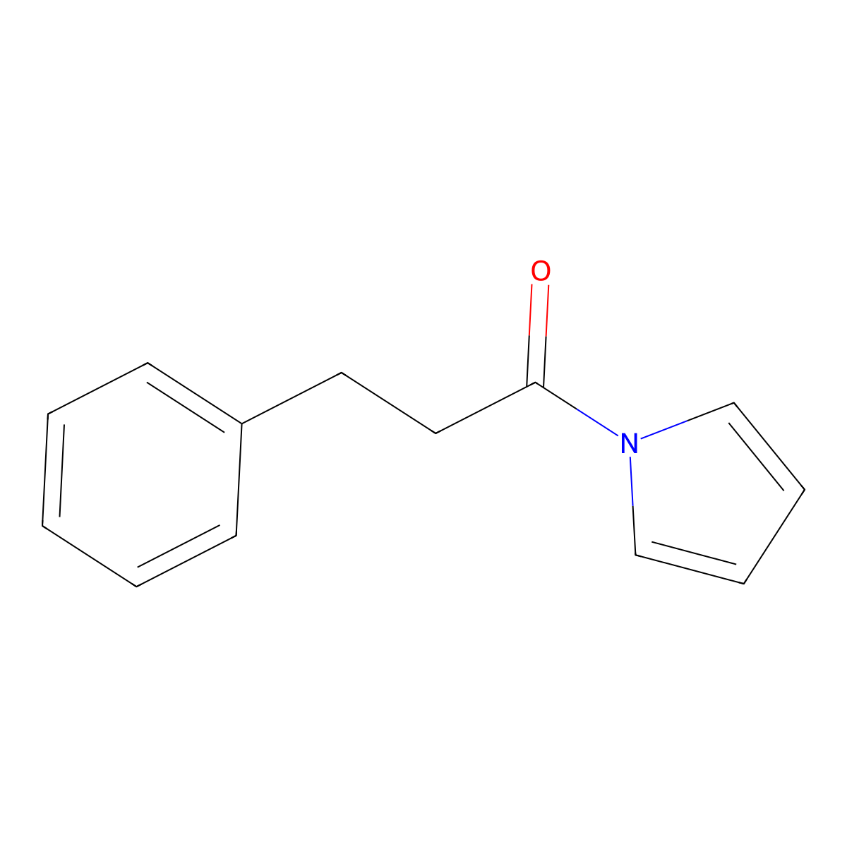 3-Phenyl-1-(pyrrol-1-yl)propan-1-one molecular structure, CAS 112448-69-8