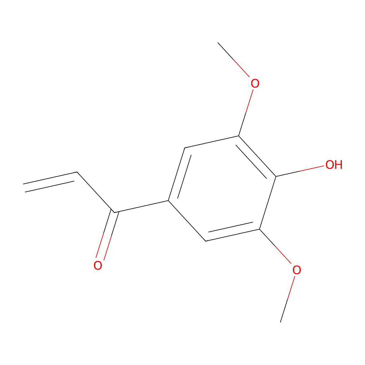 1-(4-Hydroxy-3,5-dimethoxyphenyl)prop-2-en-1-one molecular structure, CAS 112465-51-7