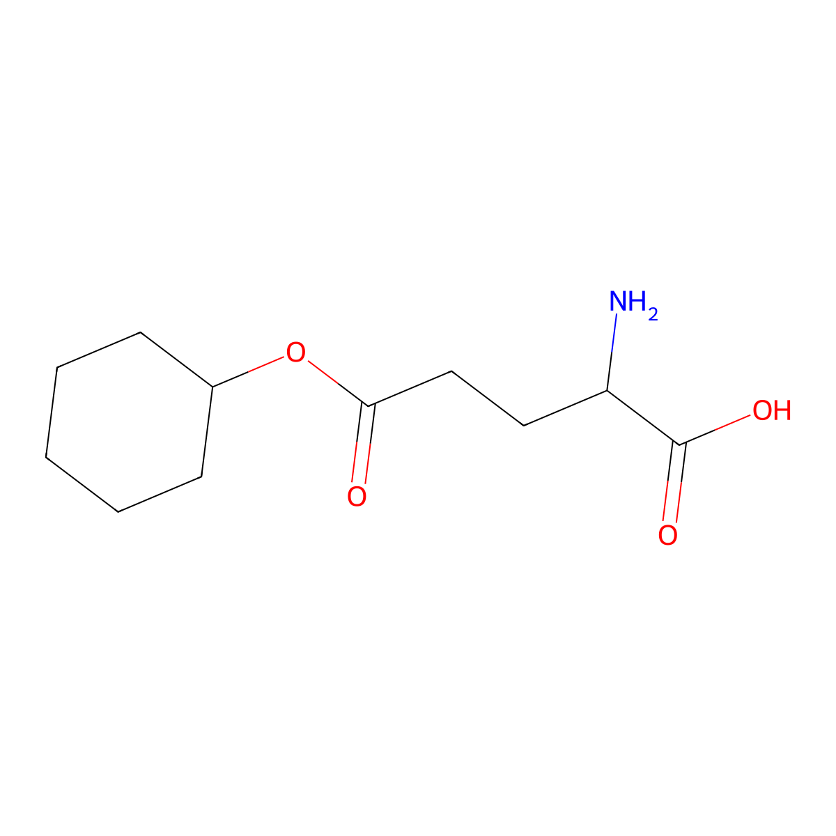 H-Glu(OcHex)-OH molecular structure, CAS 112471-82-6