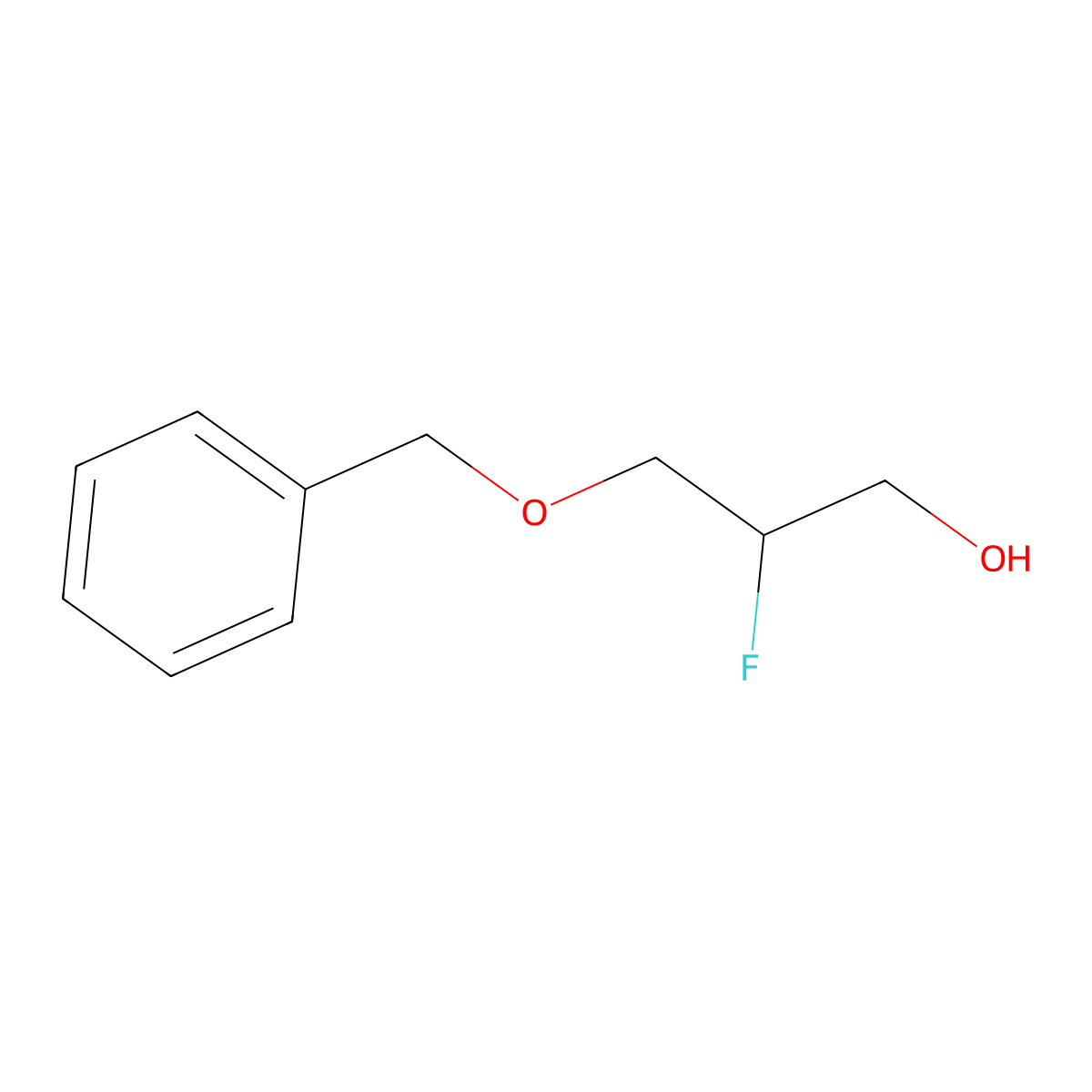 3-(Benzyloxy)-2-fluoropropan-1-ol molecular structure, CAS 112482-37-8